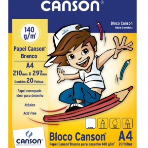 PAPEL DESENHO 140GR  A4 BRANCO REF.66667070