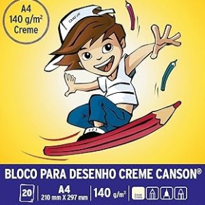 PAPEL DESENHO 140GR A4 CREME REF.66667072